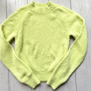 Dries Van Noten Bright Yellow Crewneck Wool Sweater - Never Worn! Size Small